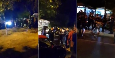 Sarıyer'de seyyar satıcılar ile zabıtalar birbirine girdi