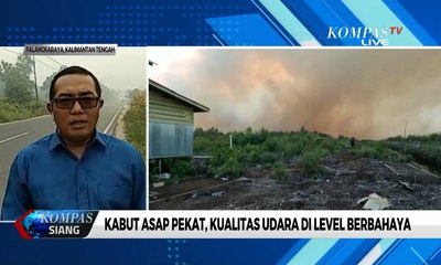 Kabut Asap Pekat, Kualitas Udara Palangkaraya di Level Berbahaya