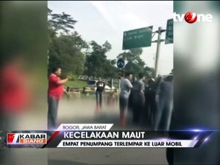 APV Terguling di Tol Sentul, Tiga Penumpang Tewas di Lokasi