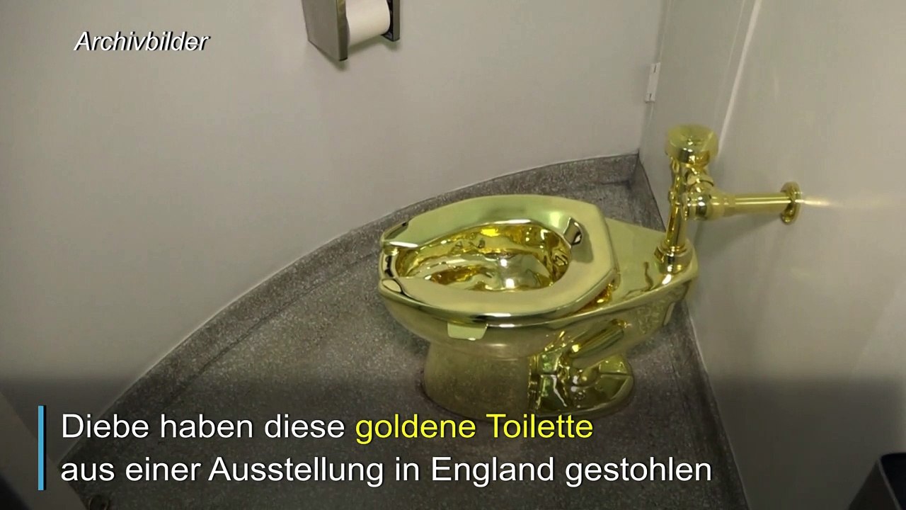 Goldene Toilette aus Schloss in England gestohlen