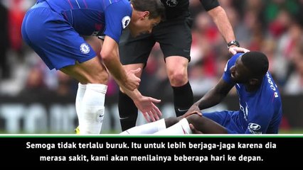Rudiger Cedera Karena Terpeleset Logam - Lampard