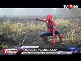 Spiderman Bantu Padamkan Kebakaran Hutan di Riau