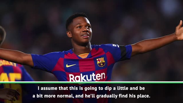 Teenager Fati needs to be protected - Valverde