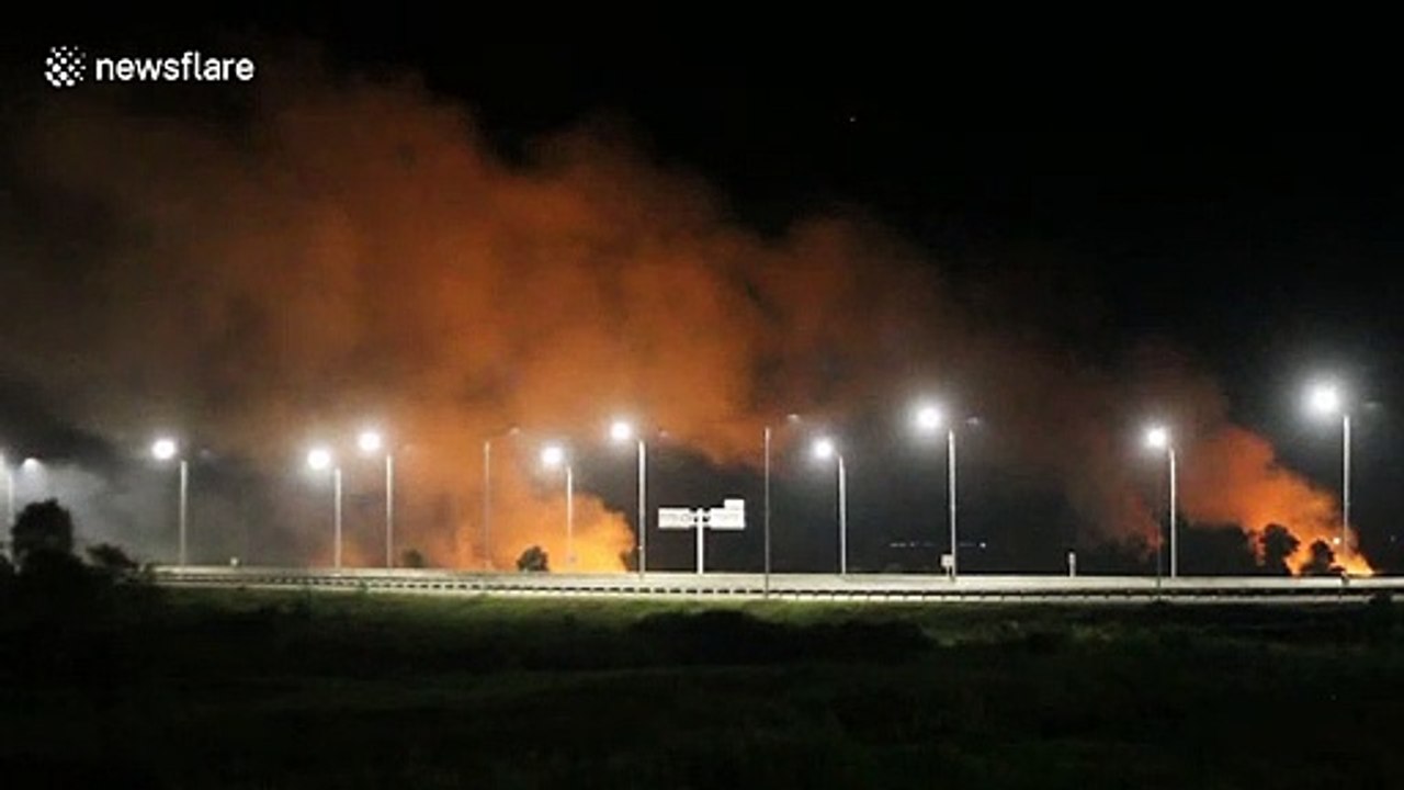 This Indonesian forest fire is causing haze in Singapore and Malaysia