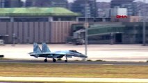 Rus savaş uçağı su-35 antrenman uçuşu yaptı