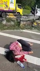 video kecelakaan di tol setul selatan bogor jawa barat 15/09/2019