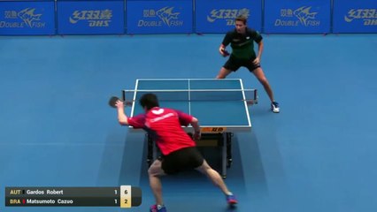 Robert Gardos vs Cazuo Matsumoto | 2019 ITTF Paraguay Open Highlights (R16)
