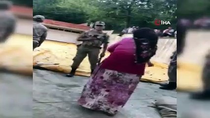 İcra memuruna saldırının görüntüsü ortaya çıktı