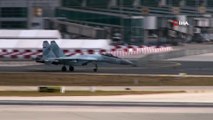 Rus Yapımı SU-35 Savaş Uçağı İstanbul’da Gösteri Uçuşu Yaptı
