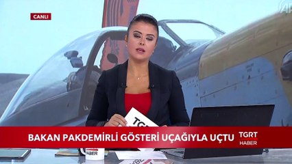 Bakan Pakdemirli Gösteri Uçağıyla Uçtu