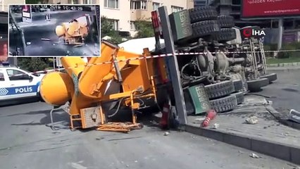 İstanbul’da Beton Mikseri Dehşeti Kamerada