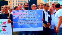 Palestinian refugees protest to demand asylum in Lebanon