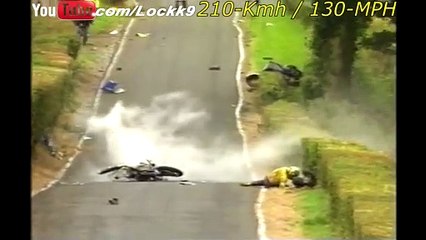 BIG⚡️ CRASH (ALL RIDERS OK) , 210 Km-h , 130 MPH