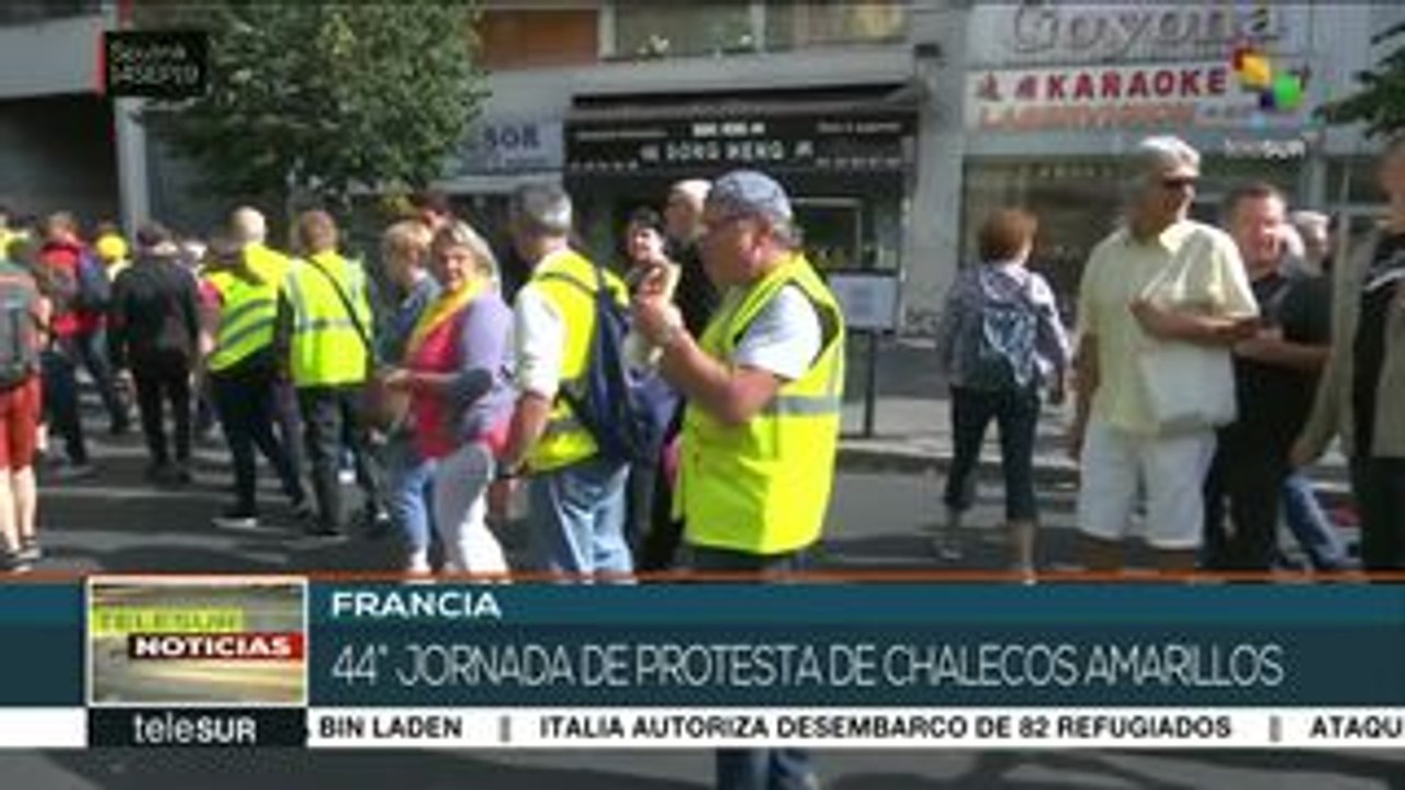 Francia: la policía vuelve a reprimir marcha de los Chalecos Amarillos