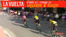 Valverde devant, Roglic dérrière / Valverde in front Roglic at the back - Étape 21 / Stage 21 | La Vuelta 19