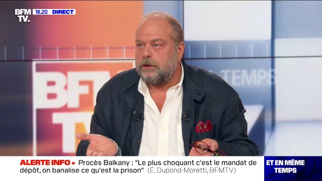 Dupond-Moretti sur le soutien des Levalloisiens à Patrick Balkany: Les gens sont choqués par la fraude fiscale, mais ils ne le résument pas ça