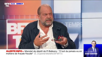 Pour Éric Dupond-Moretti, les propos de Jean-Luc Mélenchon à son égard sont "injurieux"