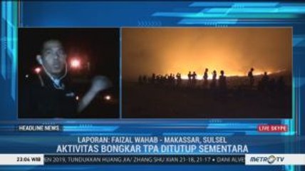 Sudah 10 Jam, Kebakaran di TPA Antang Belum Berhasil Dipadamkan