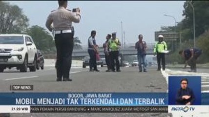 Polisi Lakukan Olah TKP Kecelakaan Maut Tol Jagorawi