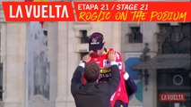 Roglic sur le podium / Roglic on the podium - Étape 21 / Stage 21 | La Vuelta 19