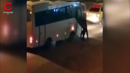 Taksiciden kadına tekme tokat saldırı