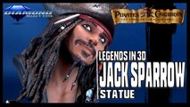 Diamond Select Pirates of the Caribbean Legends in 3D Jack Sparrow 1/2 Scale Limited Edition Bust