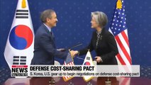 S. Korea, U.S. gear up to begin negotiations on defense cost-sharing pact