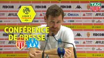 Conférence de presse AS Monaco - Olympique de Marseille (3-4) : Leonardo JARDIM (ASM) - André VILLAS BOAS (OM) / 2019-20