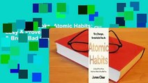 About For Books  Atomic Habits: An Easy & Proven Way to Build Good Habits & Break Bad Ones