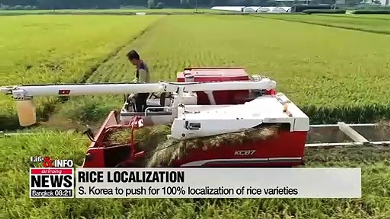 S. Korea to push for localization of rice varie...