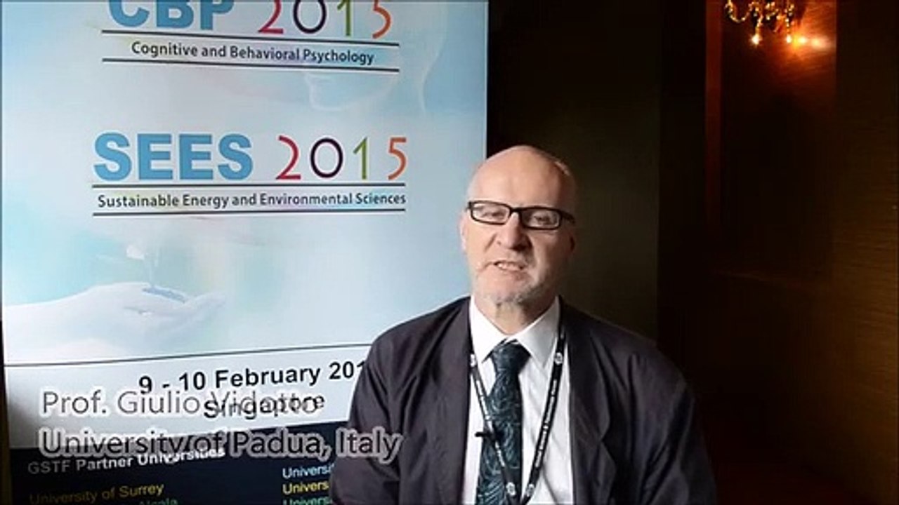 Prof. Giulio Vidotto at CBP Conference 2015 by GSTF