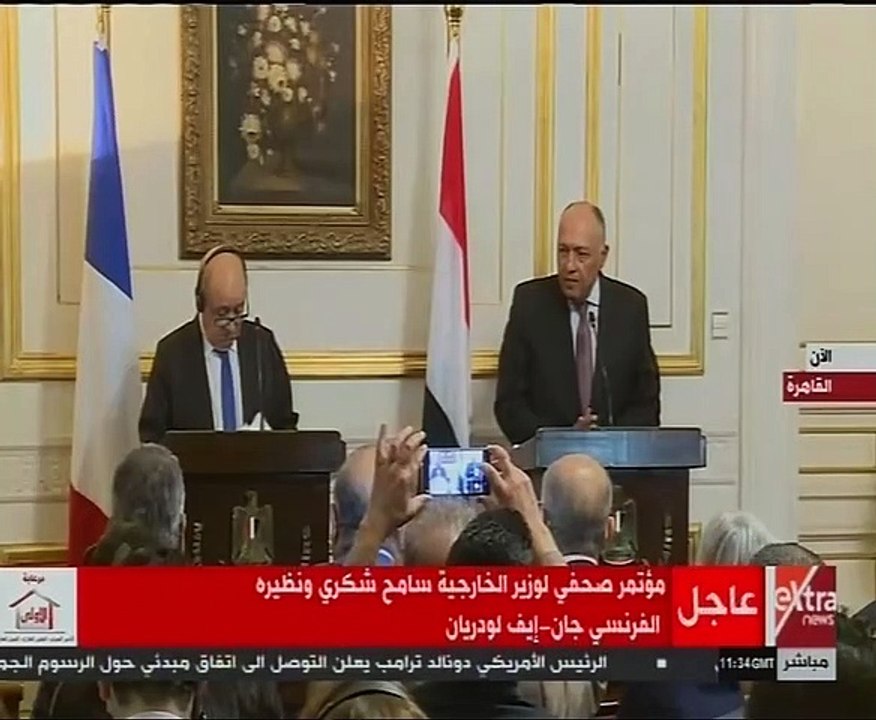 سامح شكرى: علاقتنا مع فرنسا تاريخية..وهناك توافق دائم بين البلدين