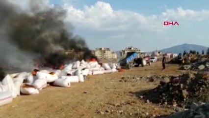 Gaziantep biber ve salçaya konulmak istenen atık domates posası imha edildi