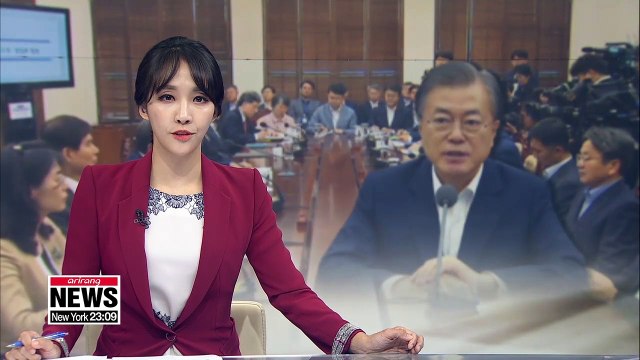 Pres. Moon holds meeting with his top aides, likely to address peace efforts with N. Korea