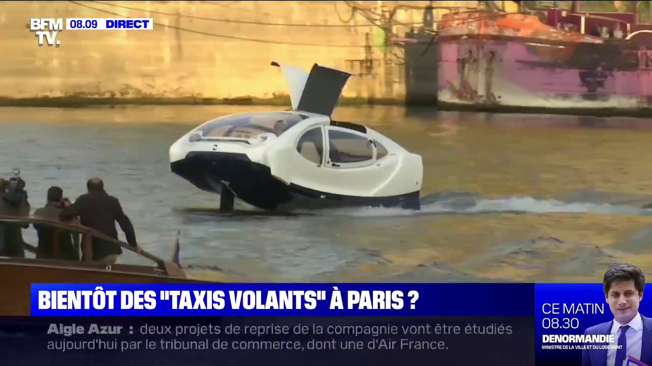 Les "taxis volants" au-dessus de la Seine de nouveau testés ce lundi à Paris