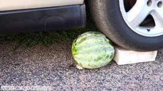 Crushing Crunchy & Soft Things by Car! - ICE WATERMELON vs CAR