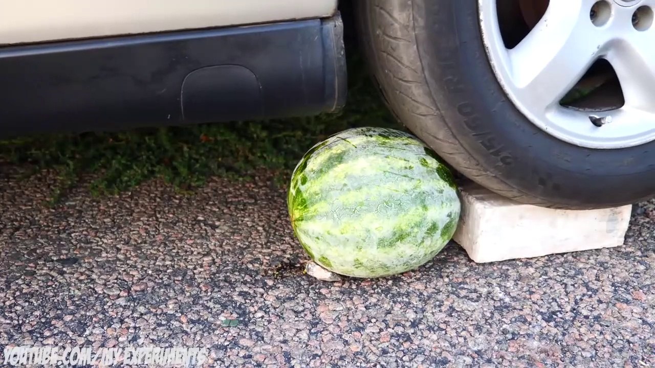 Crushing Crunchy & Soft Things by Car! - ICE WATERMELON vs CAR