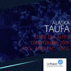 L'essai d'Alaska Taufa contre Aurillac en 2019