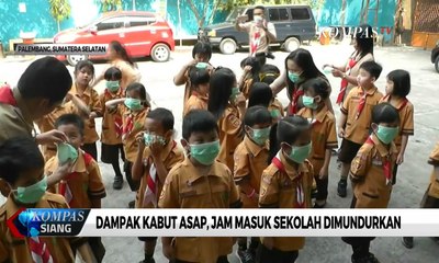 Dampak Kabut Asap, Jam Masuk Sekolah Dimundurkan