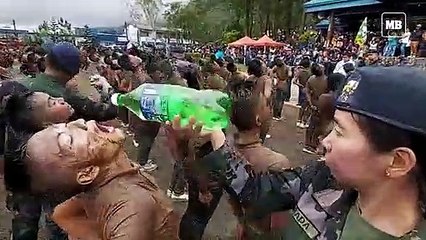 A total of 600 rookie cops of the Police Regional Office-Cordillera received reception rites from their upper class