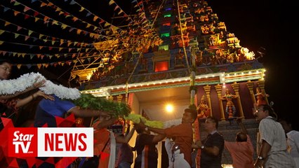 Booking a place in the book of records for longest flower garland