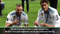 Varane hails Benzema's impact as role model at Real