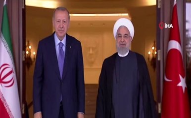 İran Cumhurbaşkanı Ruhani Çankaya Köşkü'nde