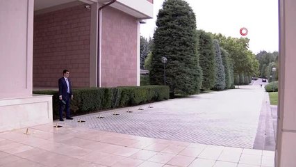 Cumhurbaşkanı Erdoğan, 3'lü zirve öncesi Çankaya Köşkü'ne geldi