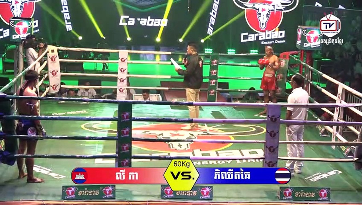 Khmer boxing Ly Phea Vs (Thai) Pee Chit Chai 15--09-2019