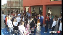 Report TV - Rama e Veliaj inaugurojnë e Shkollën e Muzikës Servete Maçi