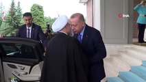 Cumhurbaşkanı Erdoğan, İran Cumhurbaşkanı Hasan Ruhani'yi Çankaya Köşkü'nde kabul etti