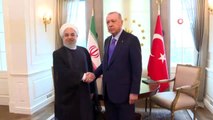 Cumhurbaşkanı Erdoğan, Ruhani'yi Çankaya Köşkü'nde kabul etti