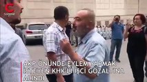 AKP önünde eylem yapmak isteyen KHK’lı işçi gözaltına alındı!