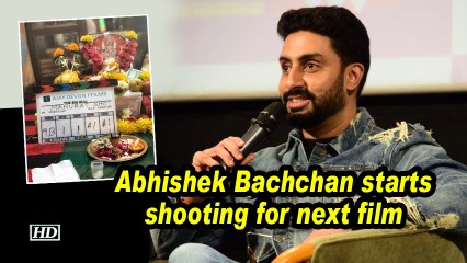 Abhishek Bachchan starts shooting for next film